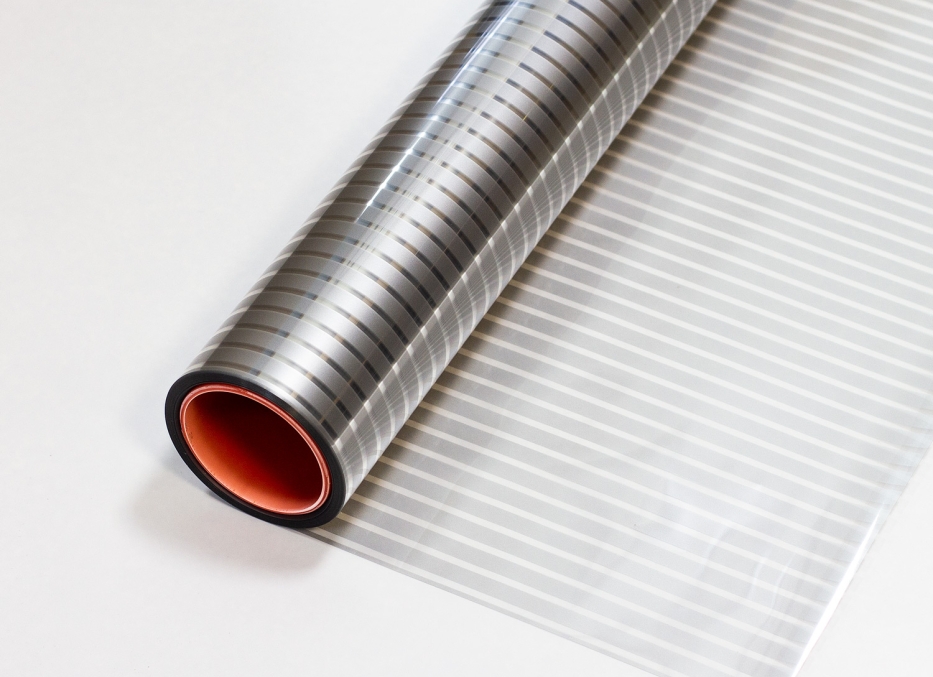 Матовая декоративная пленка NOVA Grey matte с полосами 1см