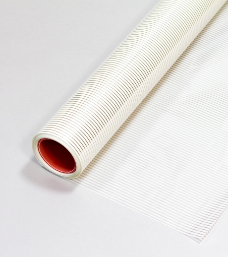 Матовая декоративная пленка NOVA White matte с полосами 0.4см